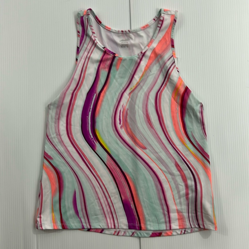 K92. Avia Kids' Multicolor Swirl Tank Top (L 10-12)